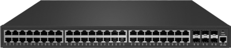 Octonet 48-port Layer 3 managed switch, front view